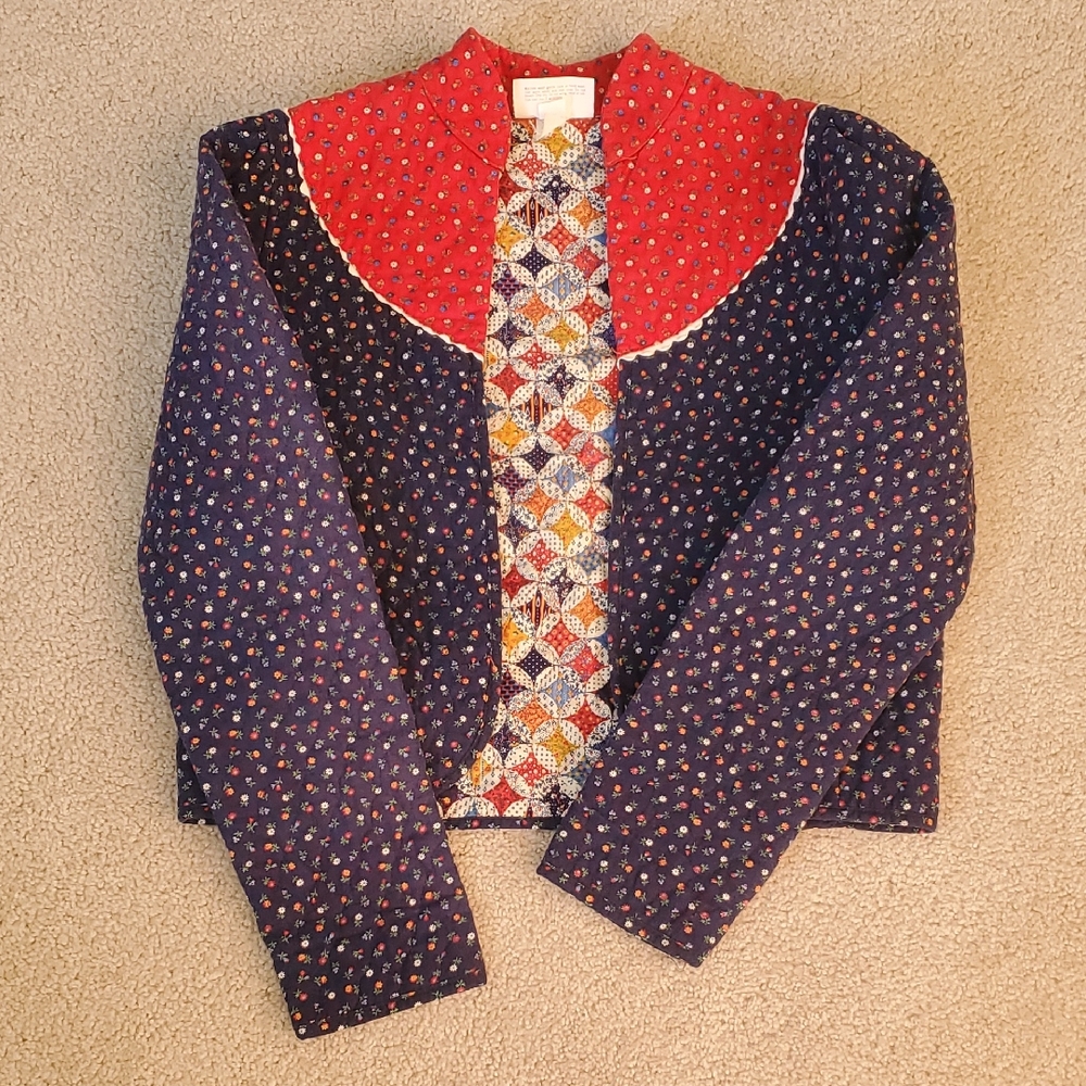 Vintage Calico Quilted Jacket